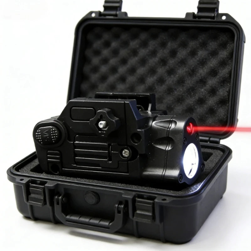 Linterna estroboscópica LED SBAL PL y mira láser de punto rojo, pistola de plástico colgante para pistola de airsoft, juego de caza táctica