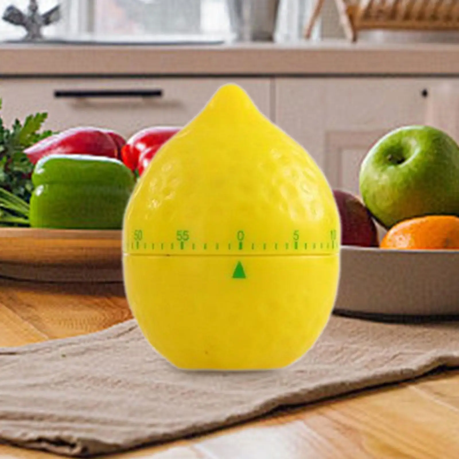 

Manual Countdown Reminder Alarm Timer Timing Reminder Lemon Shape Cooking Timer Clock for Study Fitness Classroom Kitchen Sports