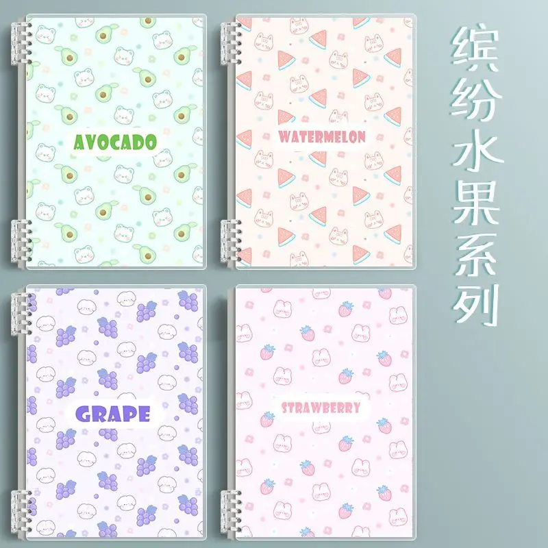 Custom Notebook A5 Colorful Fruit Loose-leaf Notebook Student Journal Ins Style Detachable Full Set Popular Universal