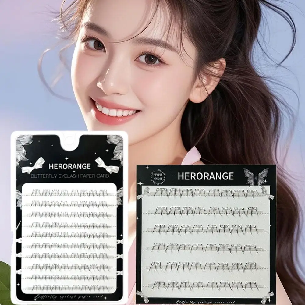 Glue-free Individual False eyelashes Nature Thin Band Bottom Eyelashes manga Curl lower lashes extenstions Makeup Kit Lashes