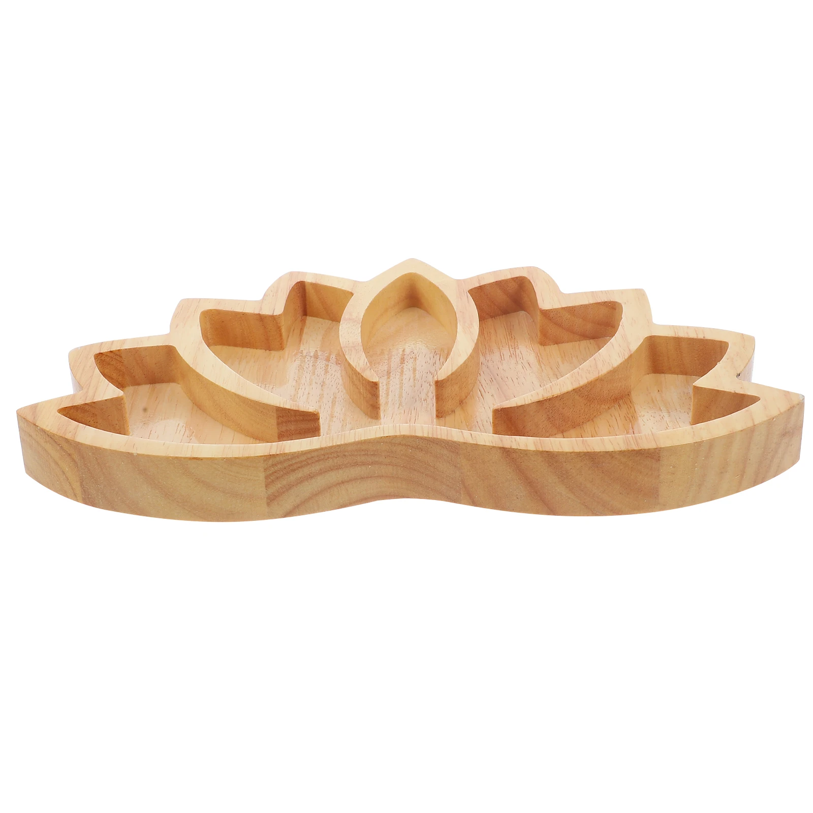 

Crystal Display Tray Wooden Jewelry Plate Home Decor Storage Base Trinket Holder Lotus Shape Craft Bracelet St Beads ganizer
