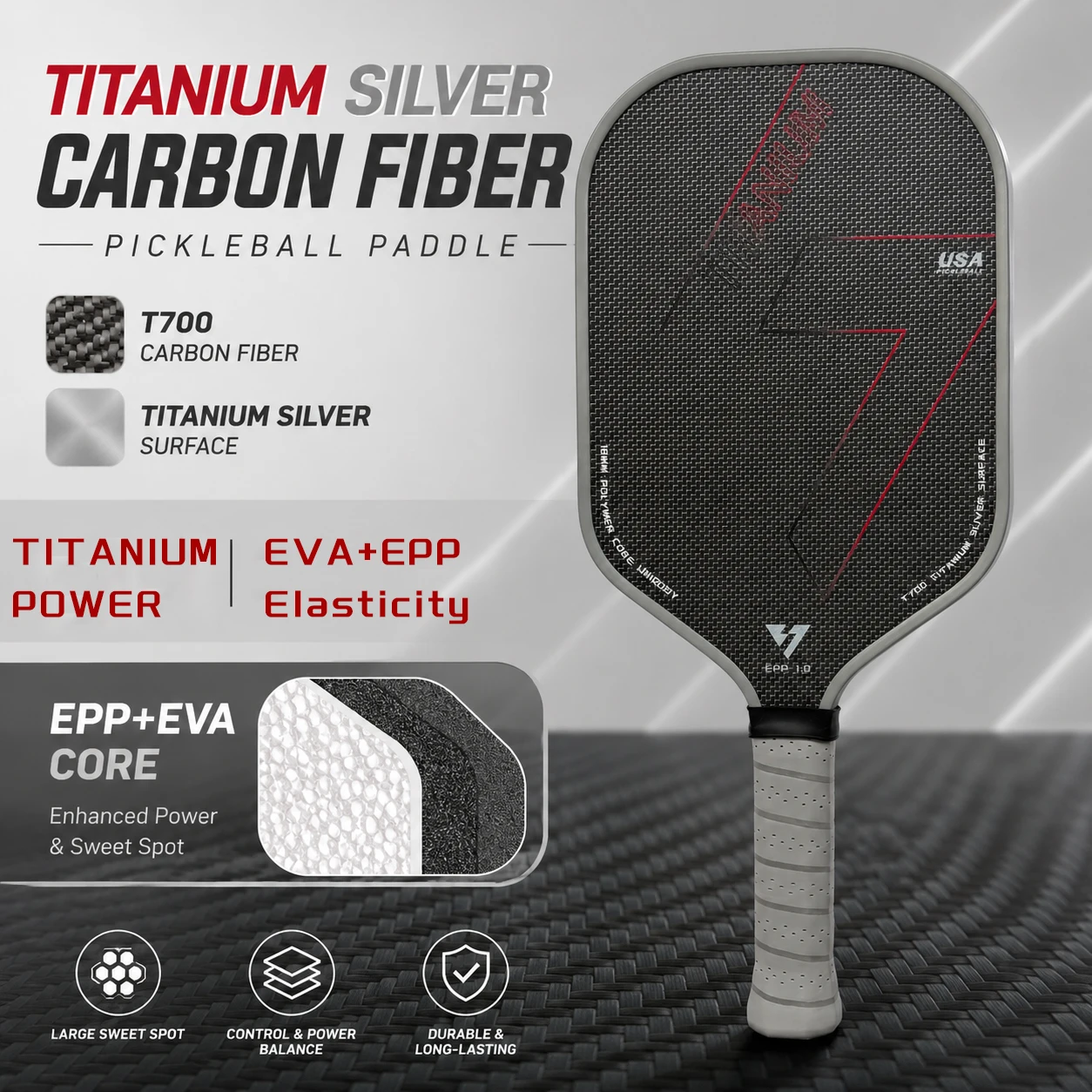 raquette-de-badminton-et-de-pickleball-gen60-epp-inner-core-eva-power-ring-titanium-silver-thread-carbon-fiber-pattern-haute-elasticite