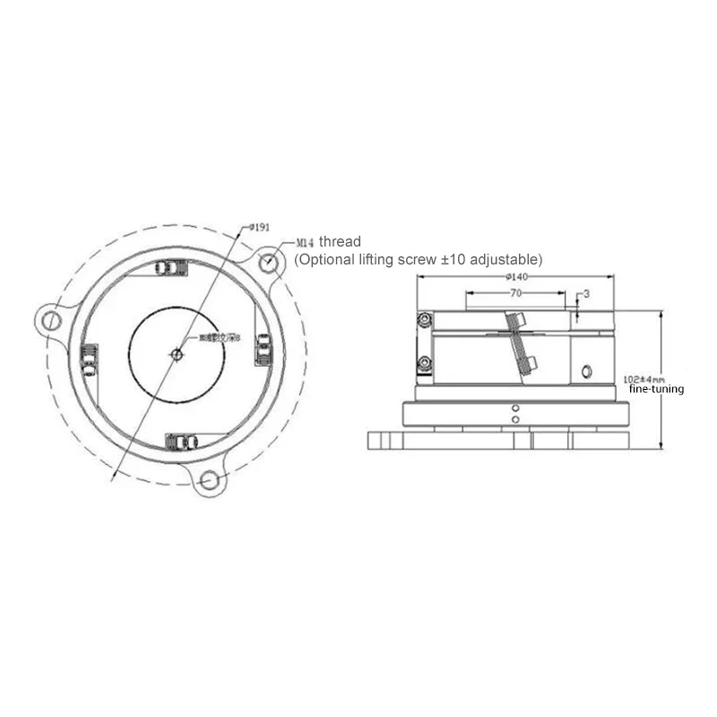 220V High Precision Base Electromagnetic Vibrating Disc Circular Vibrating Feeder Automatic Feeding Machine YQ-140DC