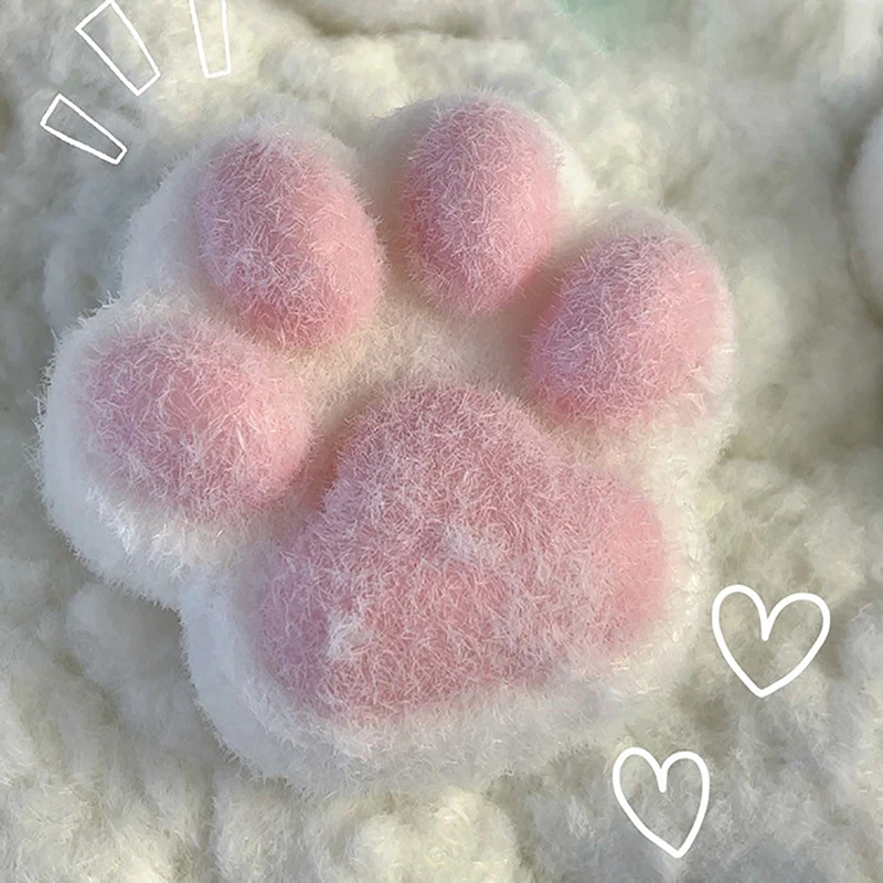 減圧とピンチ用の猫の足スクイーズおもちゃ、柔らかい粘着性、ストレス解消、リラックスおもちゃ、遅いリバウンド、1個