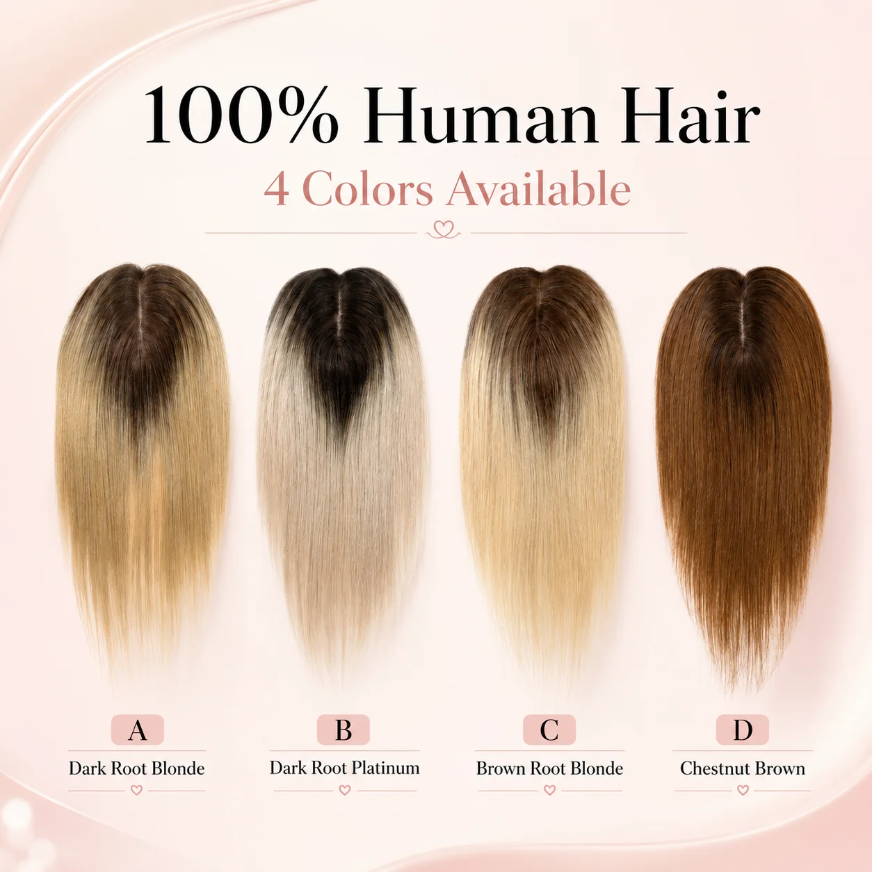 100% Remy Human Hair Lace Base Topper 12 Inch Straight Golden Brown Ombre Middle Part Machine Weft Hair Pieces for Women