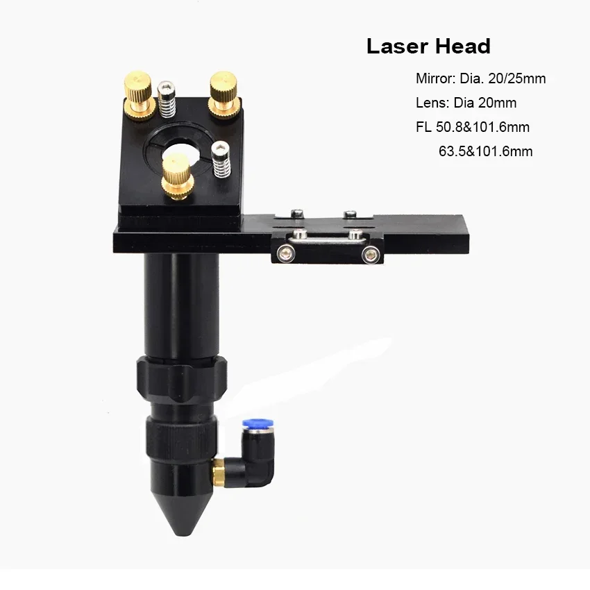 CO2 Laser Head Reflect Mirror Focus Lens Integrative Mount Holder for DIY Laser Engraver Cutter