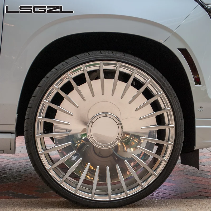 6061 T6 Alloy Custom Forged Wheels 18-22 Inch All Polished Car Accessories Custom Hub Rims 5x127 6x139.7 For Off Road Vehicle Re
