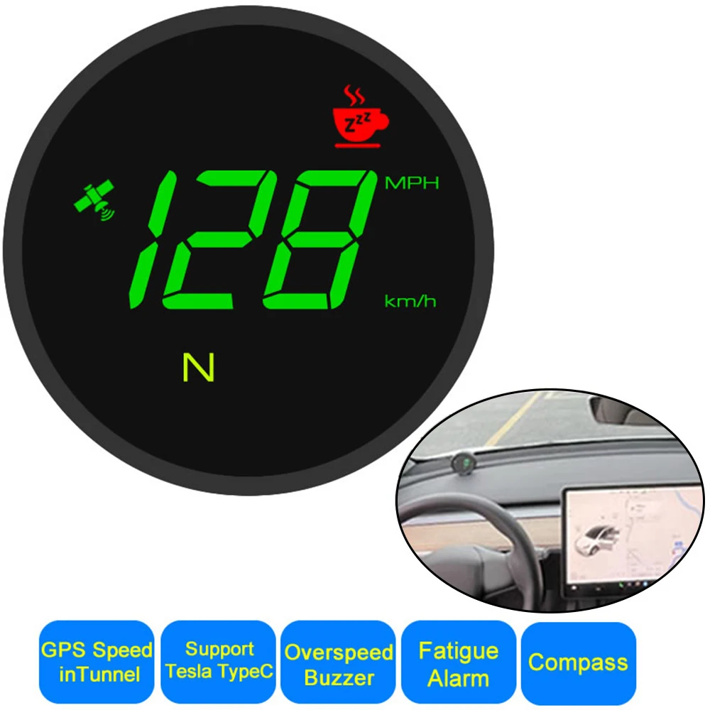 

2023 New HUD Car For Tesla MODEL 3 MODEL Y Universal Head up display ADAS Inertial GPS Speedometer Car Accessories Auto Meter