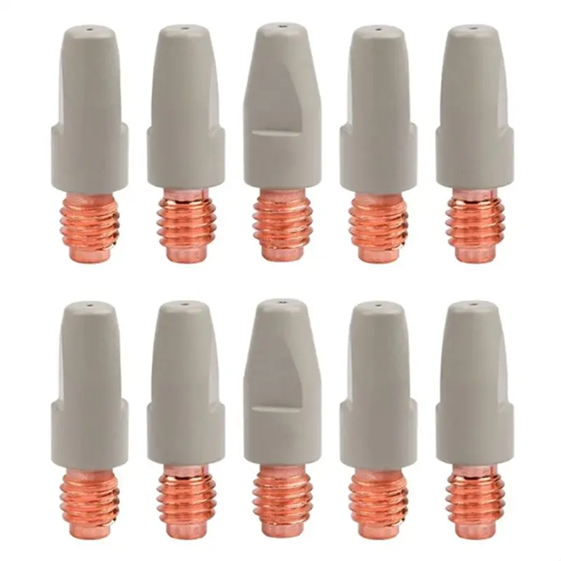 

AB35-10PCS 36KD Welding Contact Tips Coating Protect M8 Gas Nozzle Tip 1.0Mm MIG Welding Torche Welding Tool Parts