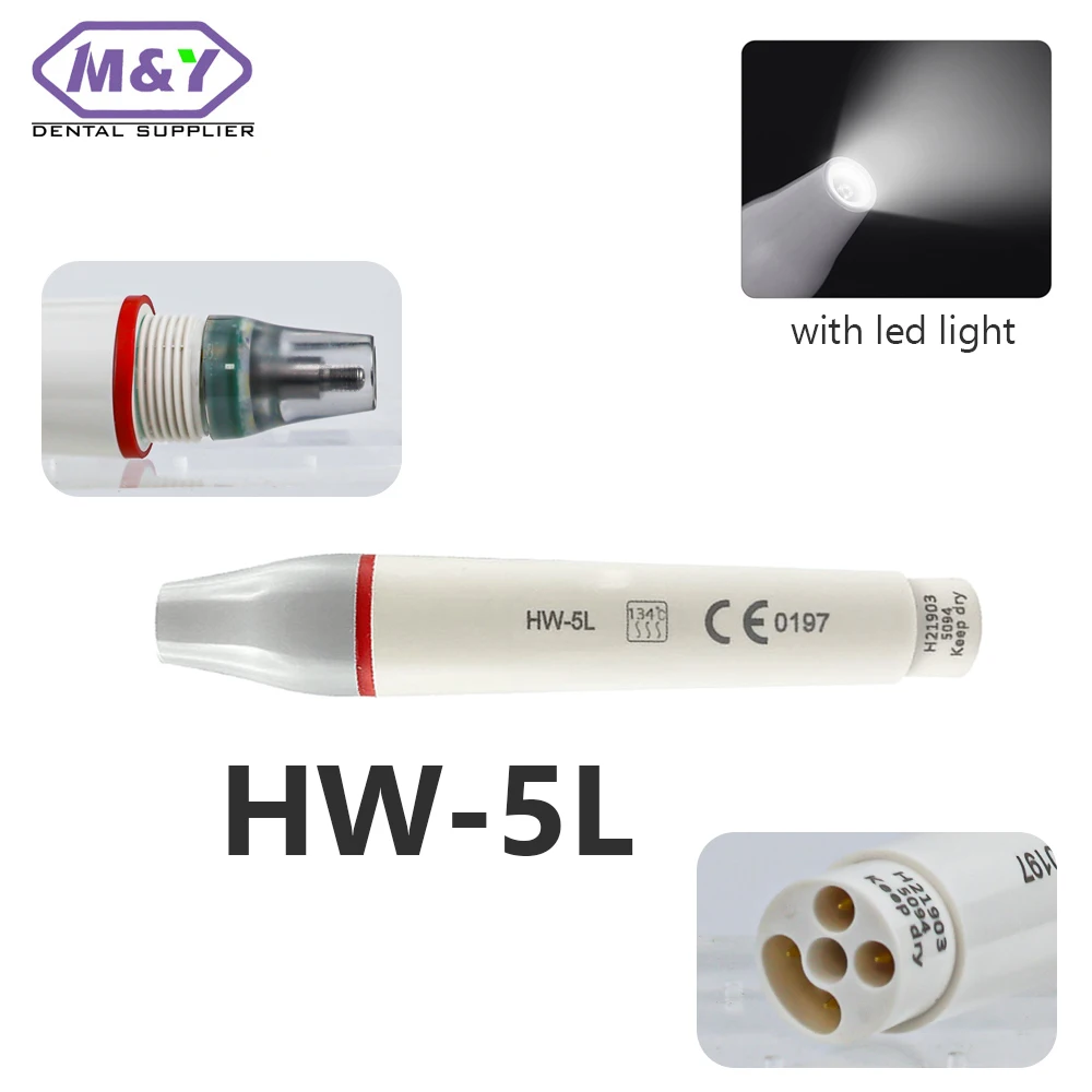 

Стоматологический светодиодный ультразвуковой скалер HW-5L, подходит для E * S WOODPECKER, ультразвуковой пьезоскалер, ручка со светодиодной подсветкой