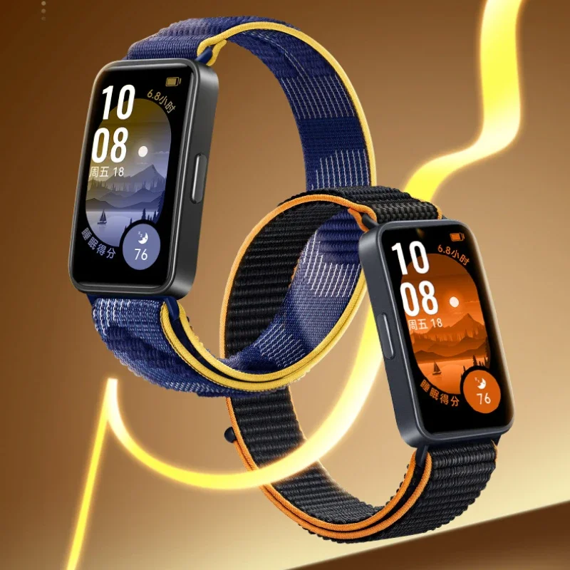 Nylonowa pętla do oryginalnej bransoletki Huawei Band 9/8 Wymienny pasek na nadgarstek Correa do sportowego oddychającego paska do zegarka Huawei