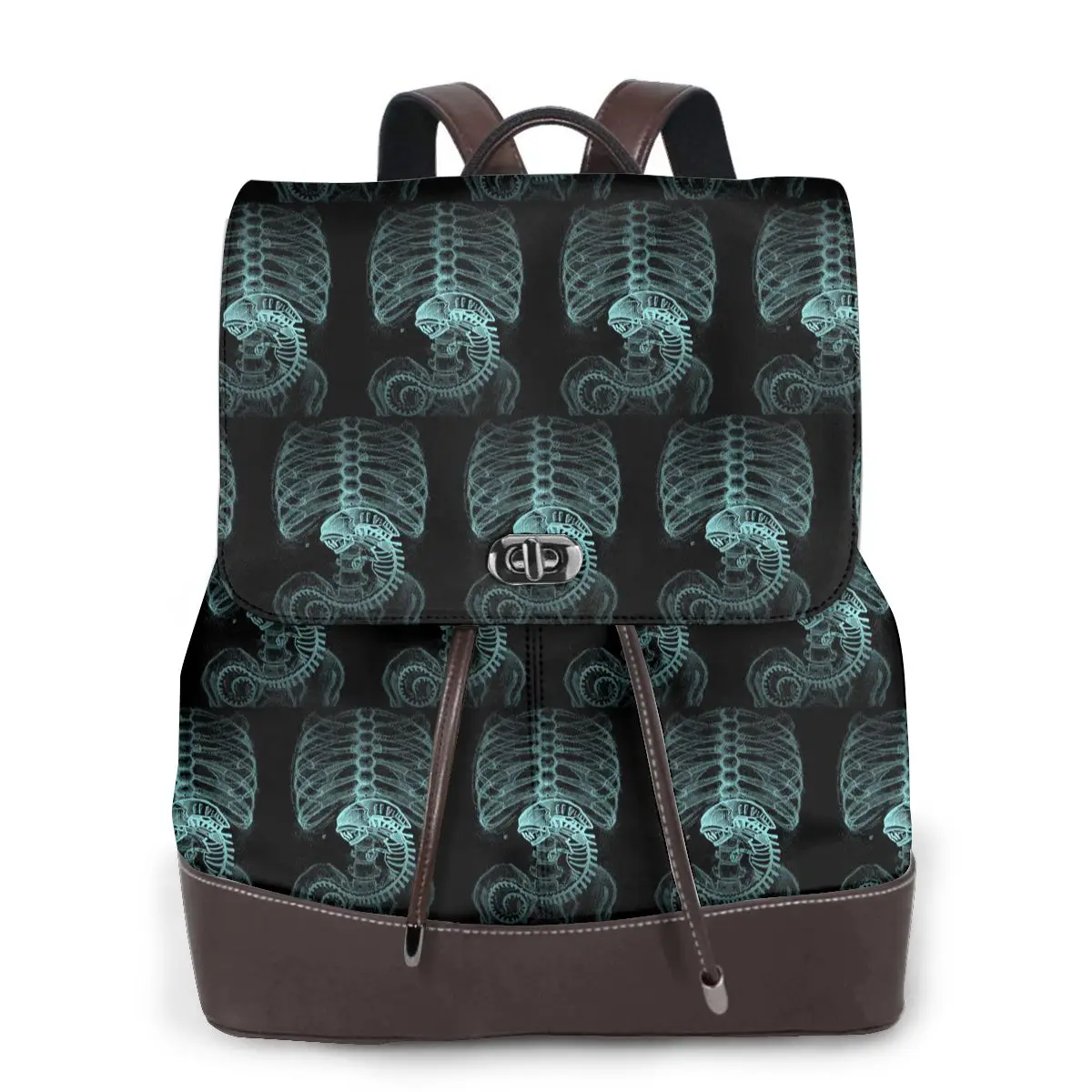Radiography Alien Bookbag School Student Bags Hiking Travel Daypack for Women Fashion Derma Backpack