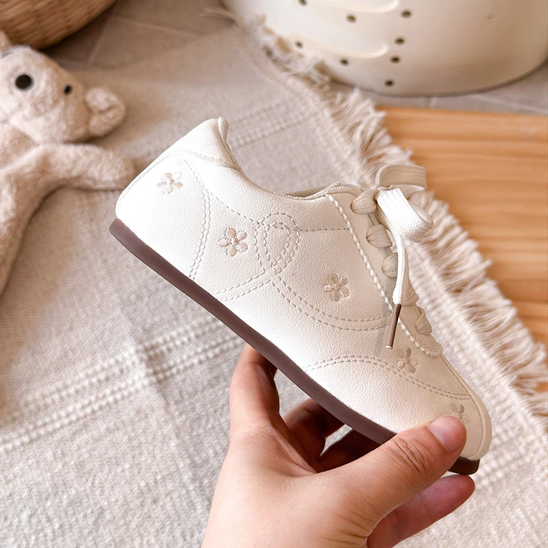 Kleinkind Mädchen Mary Jane Flache Schuhe, Frühling Herbst Wildleder Kreuzriemen Prinzessinnen-Kleidschuhe, Weite Runde Zehenpartie Weiche Sohle Freizeitschuhe – Detail 9