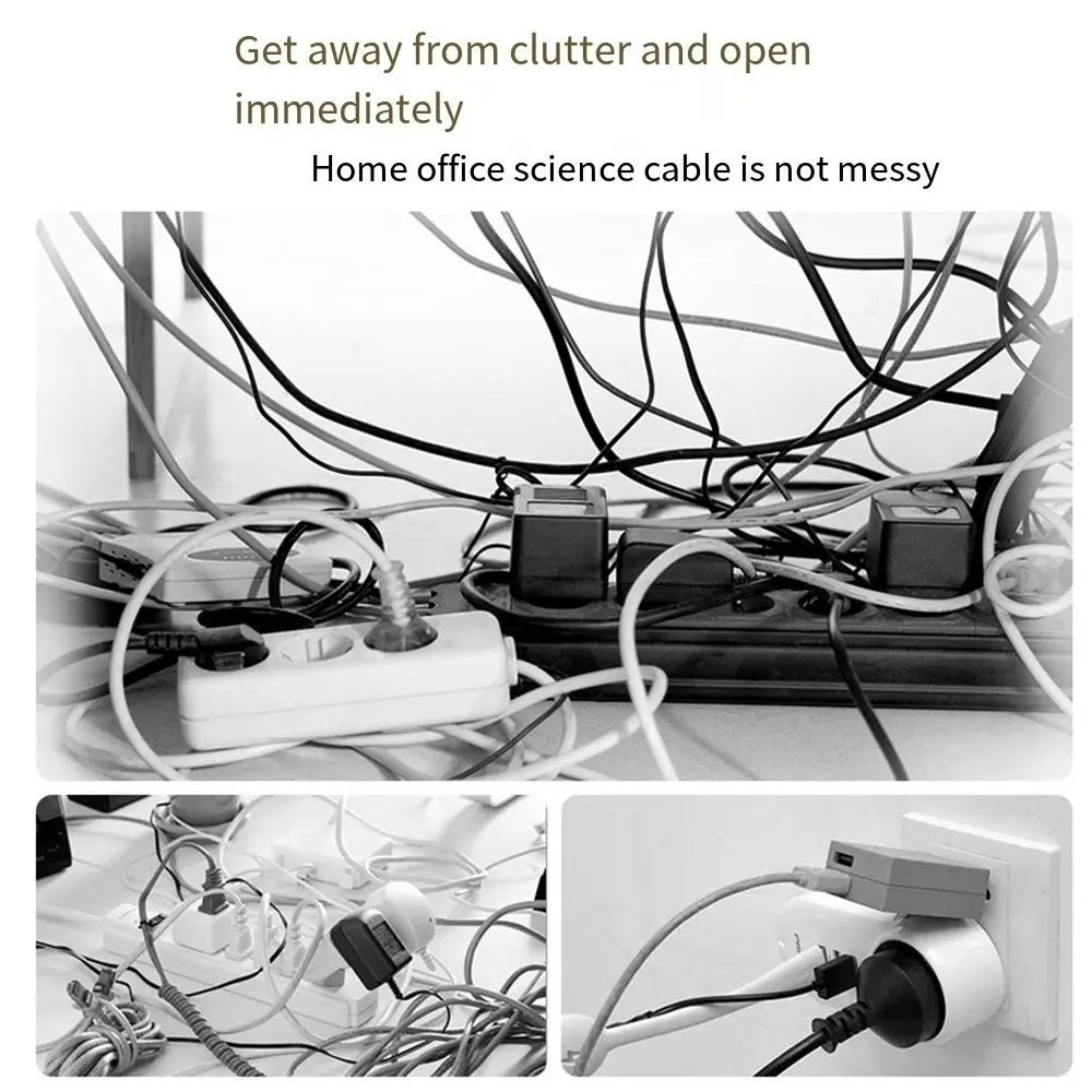 

2m Extension Cord Outlet Power Strip Universal UK EU US Multi-Plug Outlet Independent Switch USB Ports