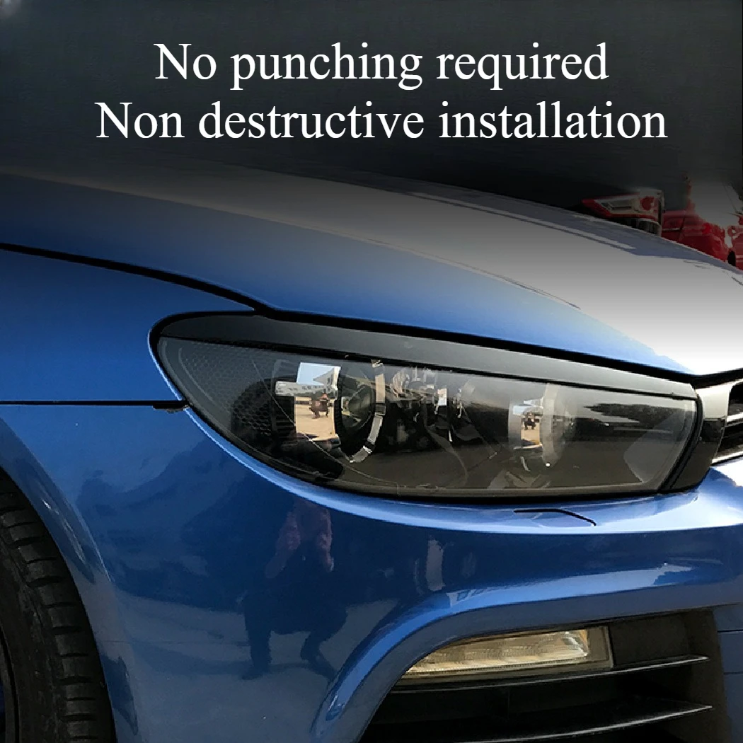 Applicable to Volkswagen Scirocco 09-17 lamp eyebrow headlights car stickers exterior modification accessories wholesale