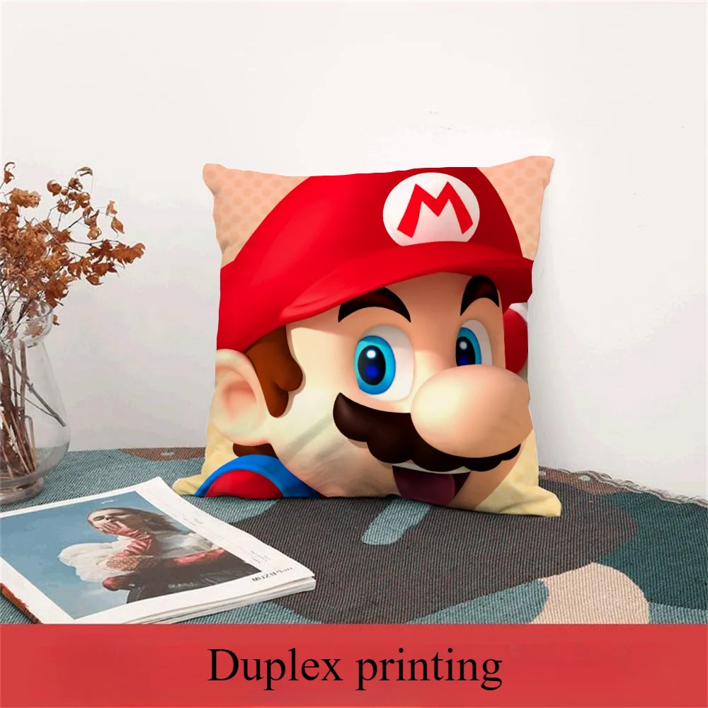 Super Mario Pillow Cover Autumn Decoration Cushions for Decorative Sofa Cushions Cover Home and Decoration Cushion Covers Throw