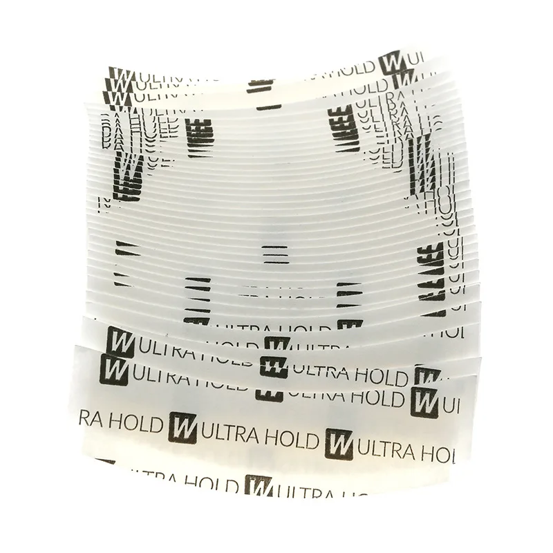 36 peças 7.6 cm * 2.2 cm Branco Ultra hold fita fita laço frente fita arco dupla face Fita para peruca peruca adesivo