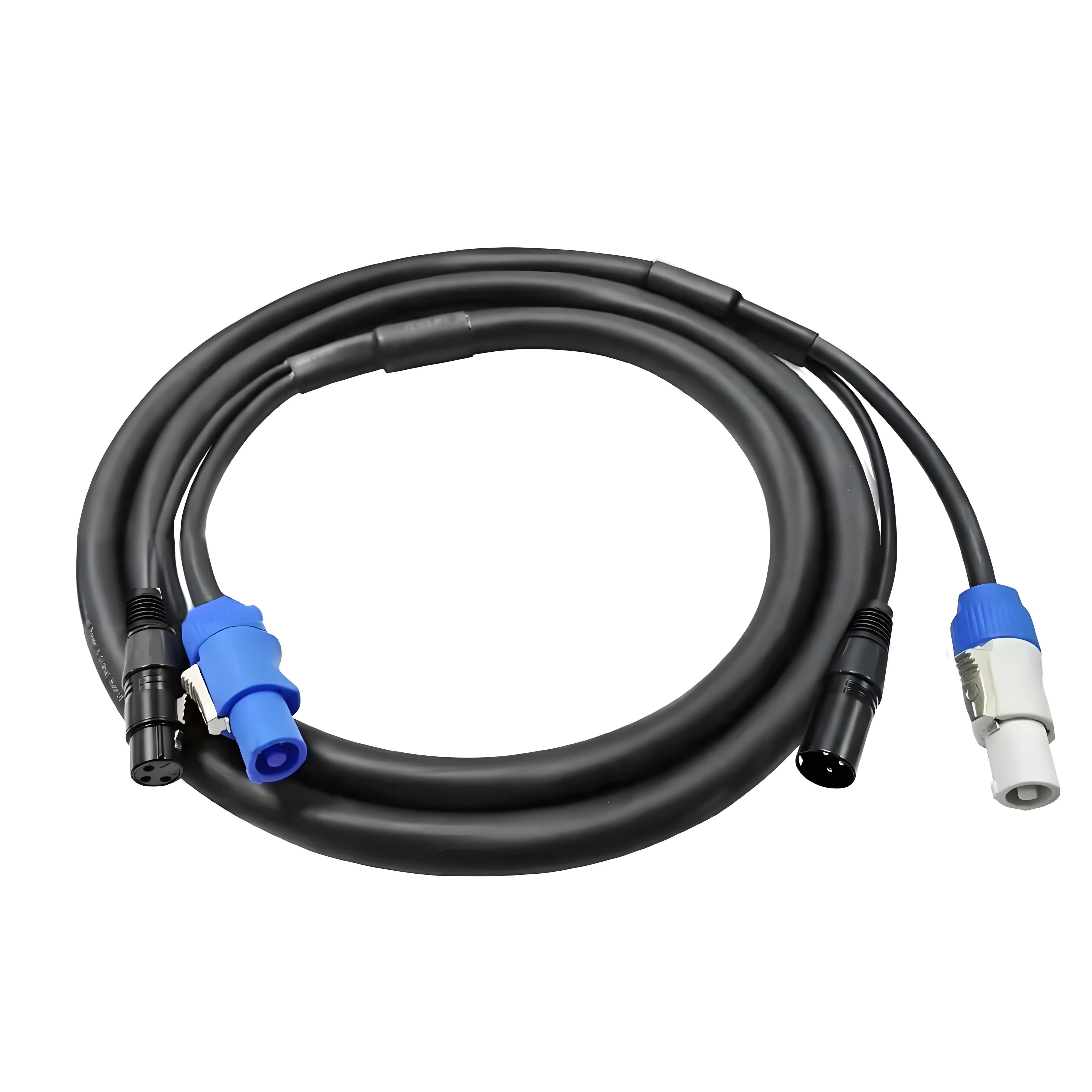 Kabel ekstensi kombinasi powercon-dmx, dengan Powercon Male ke Femle + XLR Male To Female untuk Light5-10M Sate