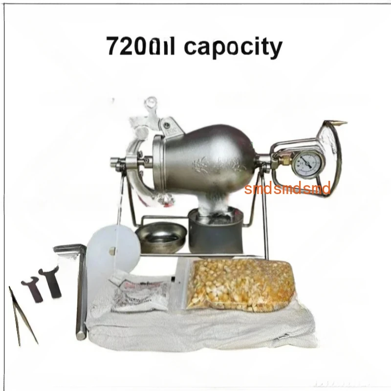 500Ml Home Old Popcorn Maker Grain Amplifier Machine 720Ml Hand-Cranked Puffed Rice Corn Making Machines