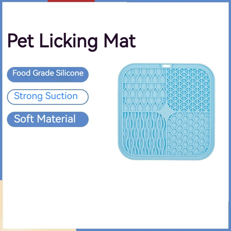 Pet Licking Tray Cats and Dogs Slow Food Licking Tray Anti-choking Food Grade Silicone Sucker Pet Suppliespet Suppl Item Type