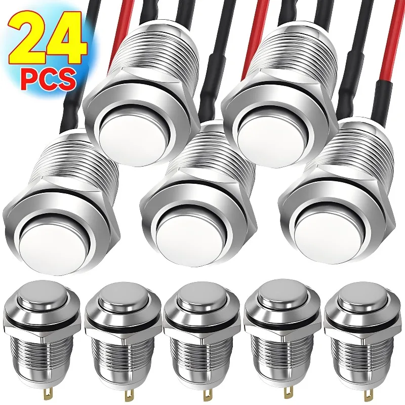 

Металлический кнопочный переключатель, небольшой светодиодный светильник, мгновенная кнопка, выключатель питания двигателя автомобиля, аксессуар для лабораторного электрооборудования