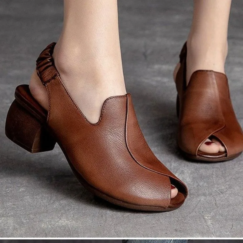 2024 New Fashion Platform Wedges Sandals for Women Female Casual High Heels Open Toe Comfort Fish Mouth Gladiator Sandals