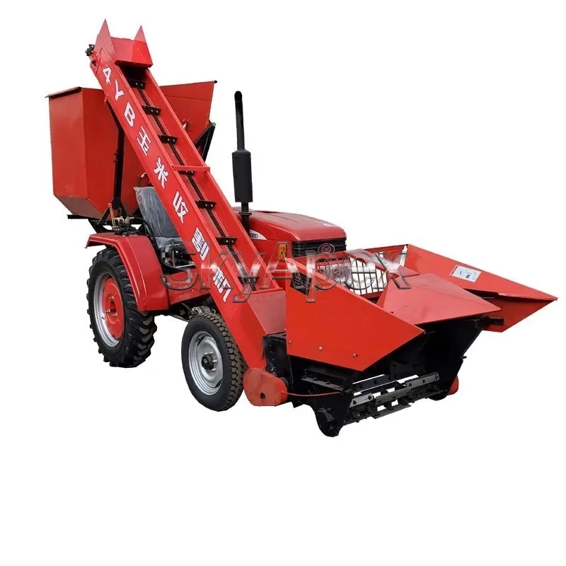 Small Knapsack Corn Harvester 2/3 Row Straw Crushing Returning Machine Secondary Husking For Farm Corn Harvesting