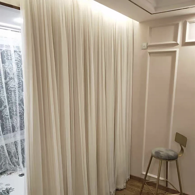 Japan Blackout Curtains For Living Room Girls Bedroom Curtain High Shading Double Drapes For Window Wedding Party Lace Curtains