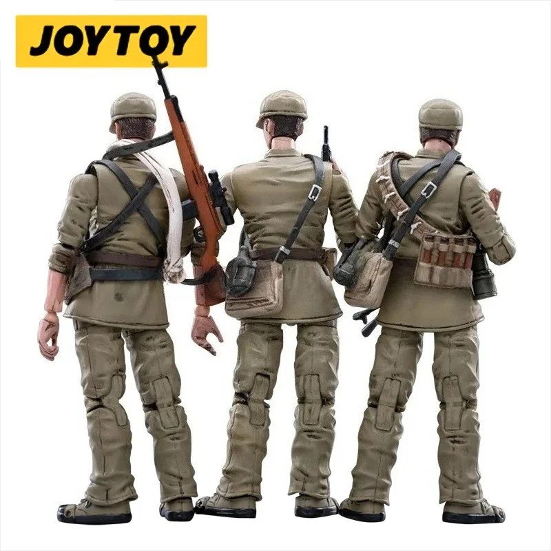 1/18 JOYTOY 3.75inches Action Figure(3PCS/SET) Chinese People's Volunteer Army Spring Uniform Model Toy 【In Stock】