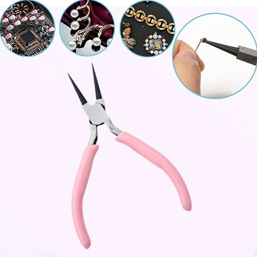 Stainless Steel End Cutting Wire Pliers Pink Jewelry Pliers Tools Equipment Hand Tools For Jewelry Handmade DIY Making Plie W4I1