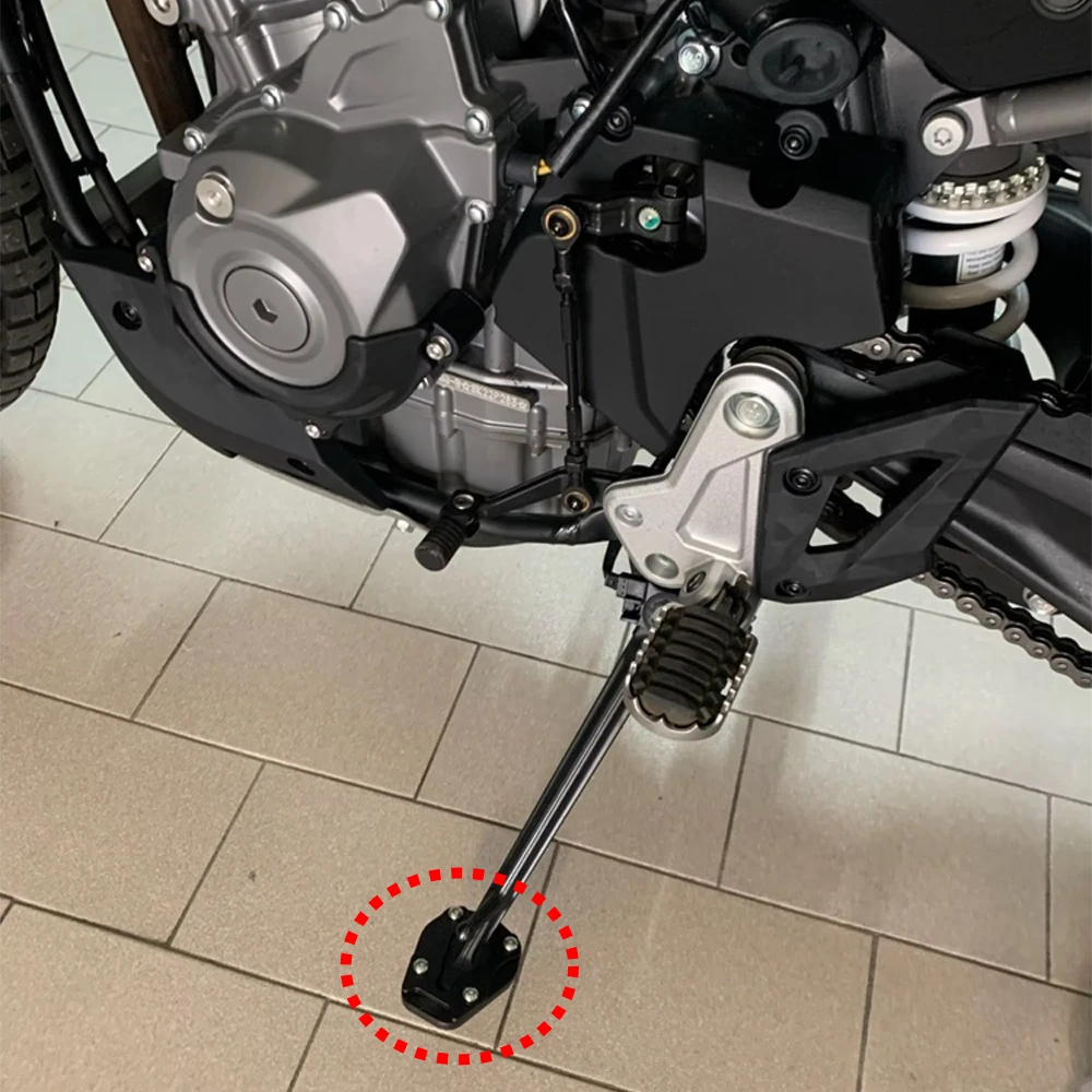 For CFMOTO 450MT MT450 450 MT Tripod Extension Motorcycles Accessories Foot Stand Enlarger Side Lining Plate Kickstand Parts