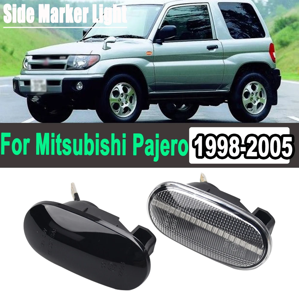 Pair Dynamic LED Side Marker Lights For Mitsubishi Lancer Pajero Mirag Galant 1998-2005 Side Repeater Turn Signal Blinker Lamp