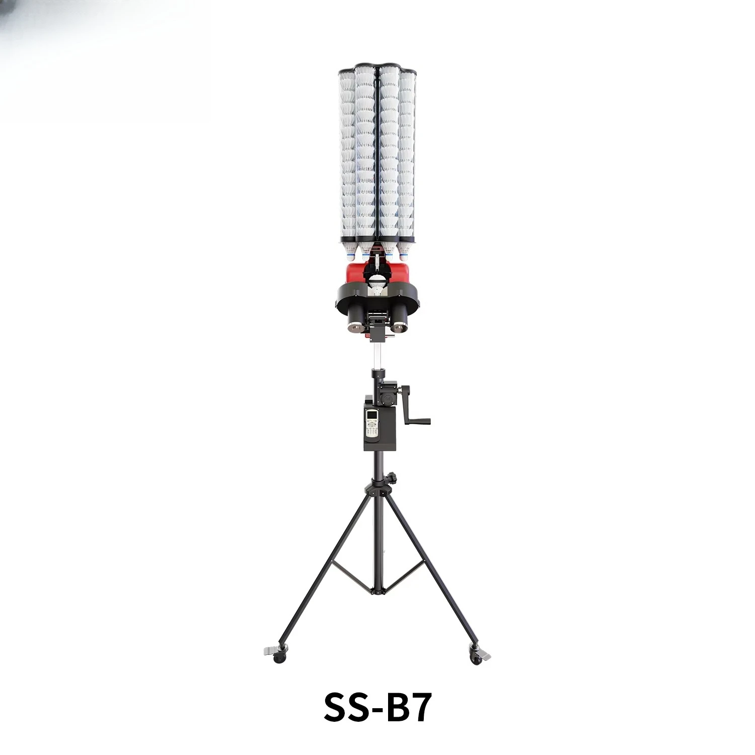 SHAREWELL B7 Badminton Serving Machine with Remote Control - Automatic Shuttlecock Launcher for Training
