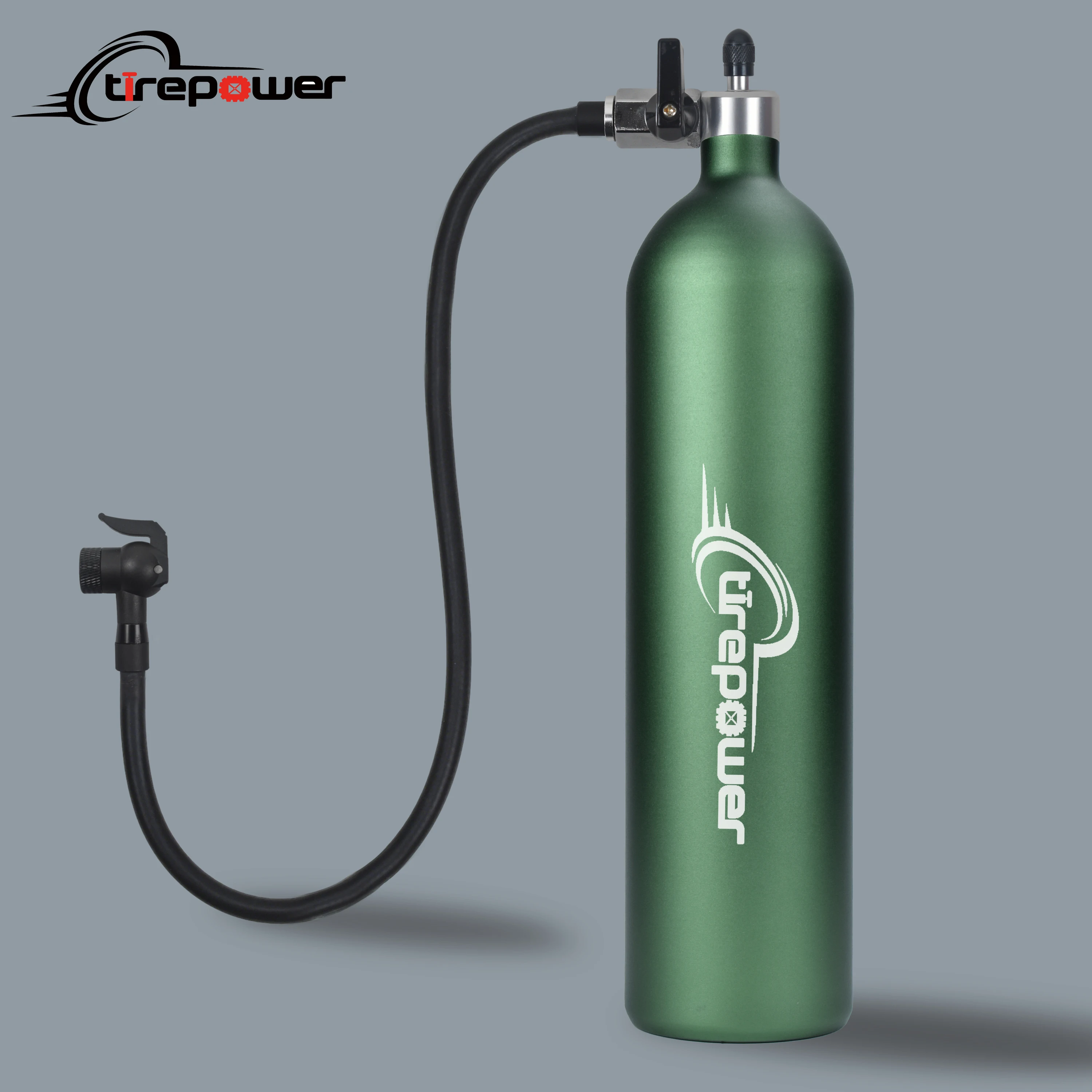 

1.3L MTB Road Inflator Tyre Air bottle Tire Booster Aluminum Alloy 200PSI With Valve Gas Cylinder For Bike Vacuum Tubeless Tire