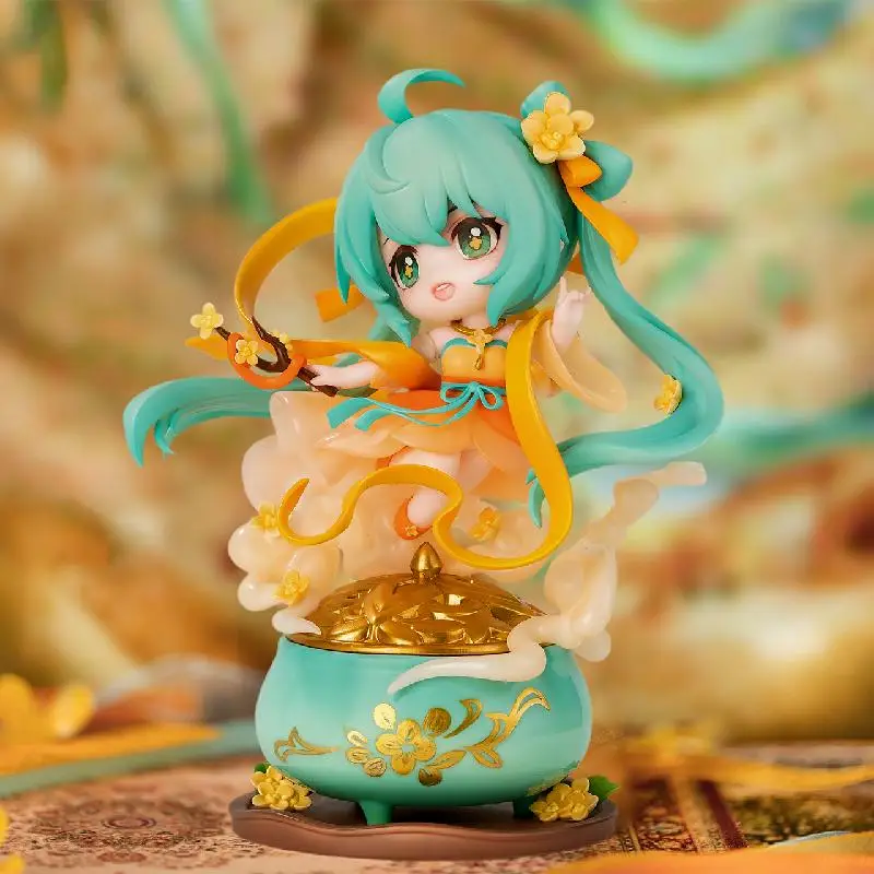 

Original Genuine Jointly Hatsune Miku Figure Guique Heavenly Fragrance Q Version Model Pvc Figure Collection Doll Toy Gift