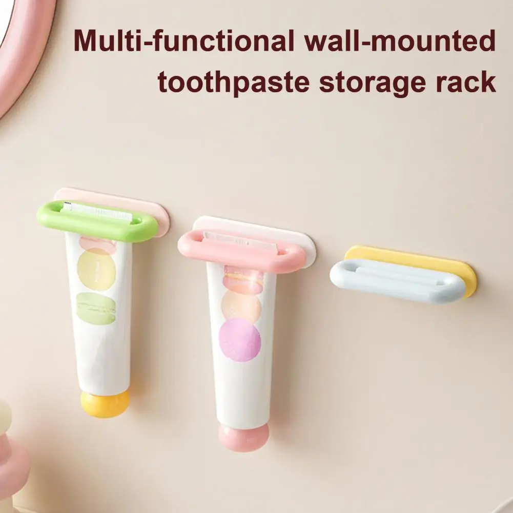 Toothpaste Reducer Wall-mounted Toothpaste Squeezer Dispenser Space-saving Tube Holder Organizer Multicolor Hanging Tubular