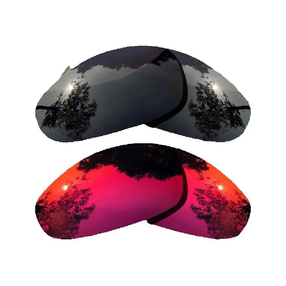 

Grey Black&Violet Red Sunglasses Polarized Replacement Lenses for Oakley Juliet