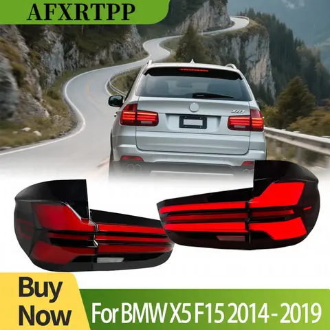 BMW X5 F15 2014-2018 테일 라이트 어셈블리 LED 후면 미등 다이나믹 턴 신호 주간 조명 자동차 램프 액세서리