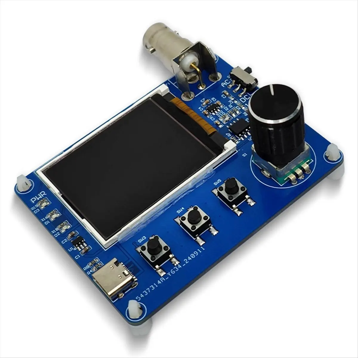Digital Oscilloscope Simple Waveform Measurement Frequency Meter Square Wave Output with 1.8inch LCD Screen-A20R
