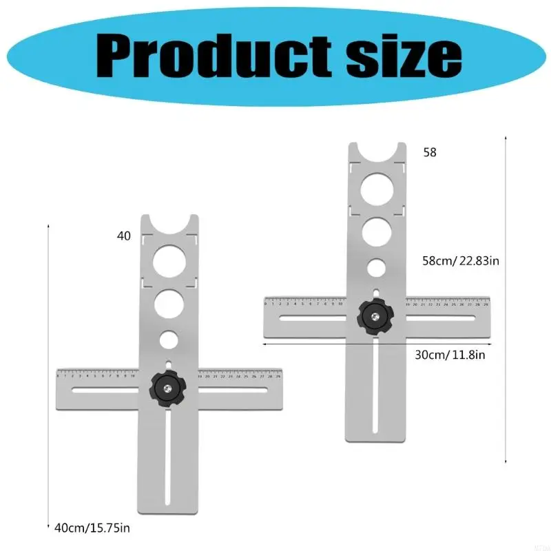 M7DA Multipurpose Tile Hole Locator Measuring Tool for Homeowners and Professional