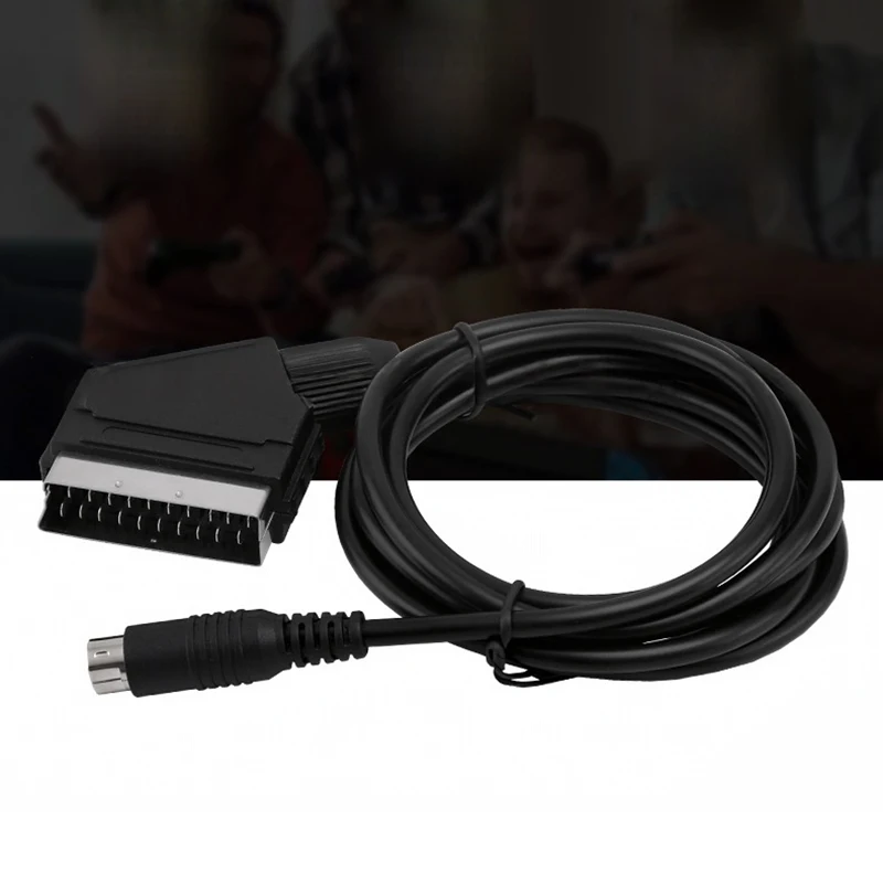 Kabel Scart do SEGA Saturn 1.8M RGB AV Stabilna Transmisja Audio Wideo Przewód Połączeniowy do Konsoli Sega Saturn PAL NTSC — zdjęcie produktu 2