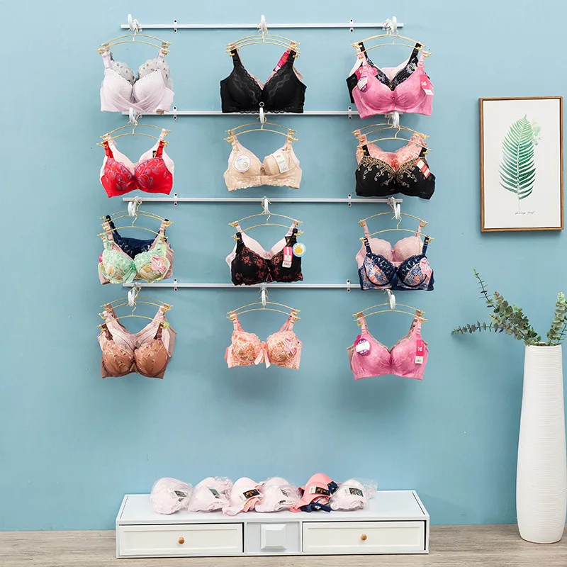 New underwear store shelf bra display rack, wrought iron disassembly and assembly wall underwearrack, underwear shelf display c
