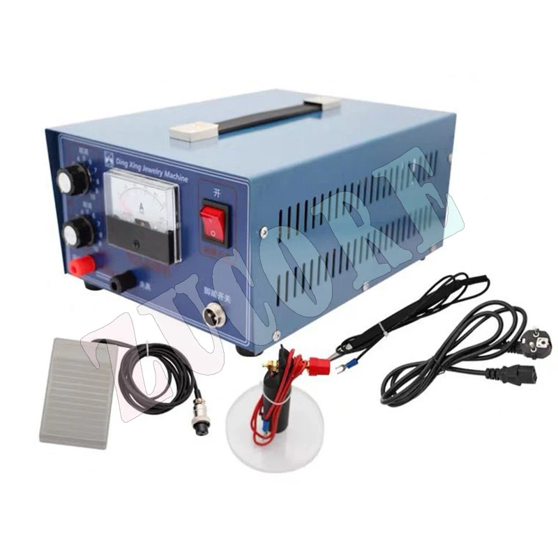 Handgehaltene 50A Punktschweißen Puls Punktschweißgerät Schweißmaschine Halskette Schweißmaschine Schmuckverarbeitung NEU