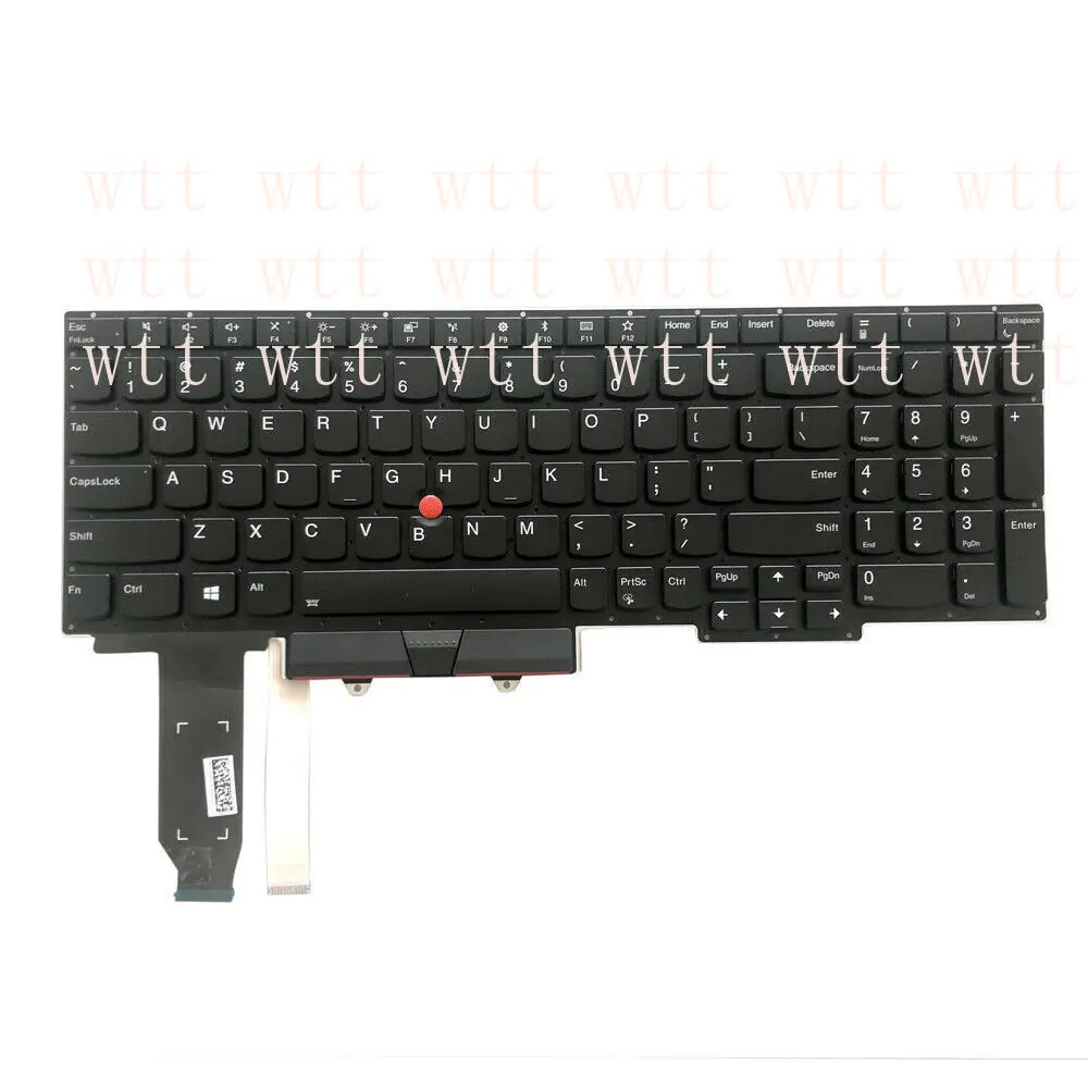 لوحة مفاتيح بإضاءة خلفية أمريكية لجهاز Lenovo Thinkpad E15 SN20U64129-01 -