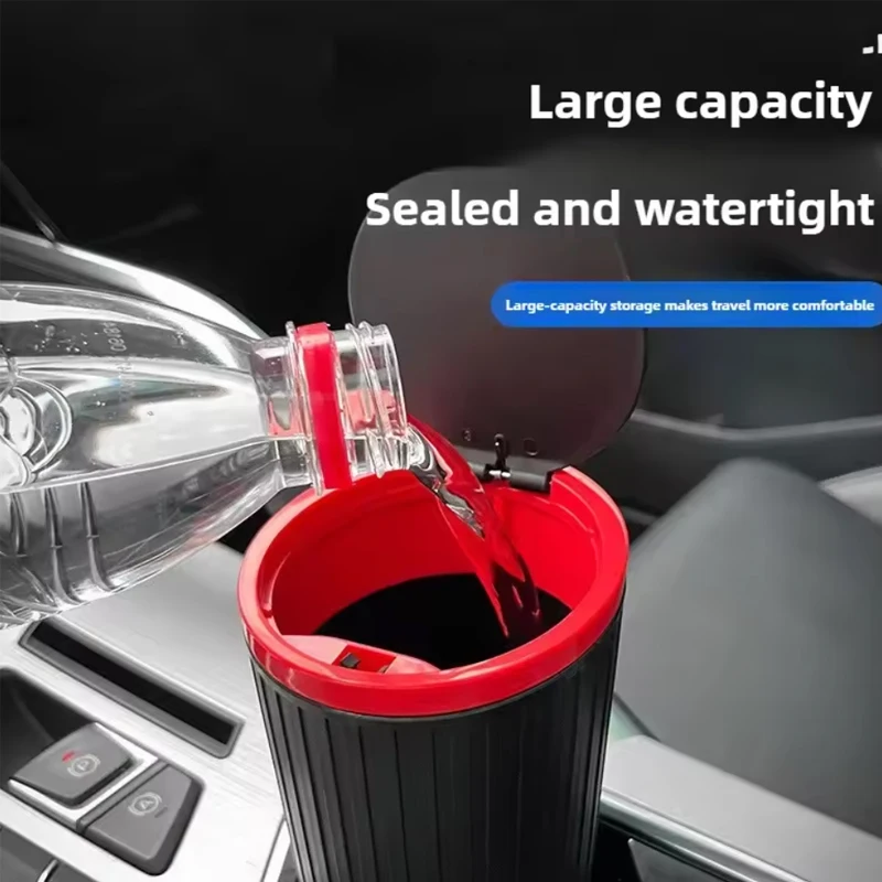 Car Trash Bin Can Mini Auto Dust Organizer Car Interior Rubbish Bag Garbage Container Storage Box Bucket UniversalAccessories