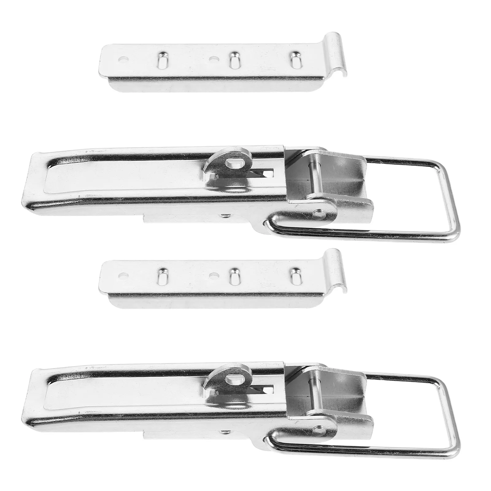 2Pcs Heavy Duty Industrial Toggle Latch Galvanized Iron Quick Release Pull Latch Truck Toolbox Cabinet Lock Replacement Buckle