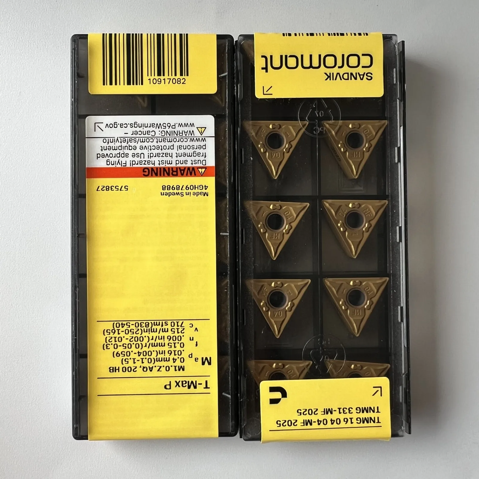 

SANDVIK / TNMG160404-MF 2025 / Шведские твердосплавные пластины, 10 шт.