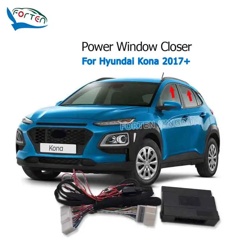 Forten Kingdom Car Automatic Intelligent Close Windows Closer Kit Module For Hyundai Kona 2017-2026 Left Hand Driver