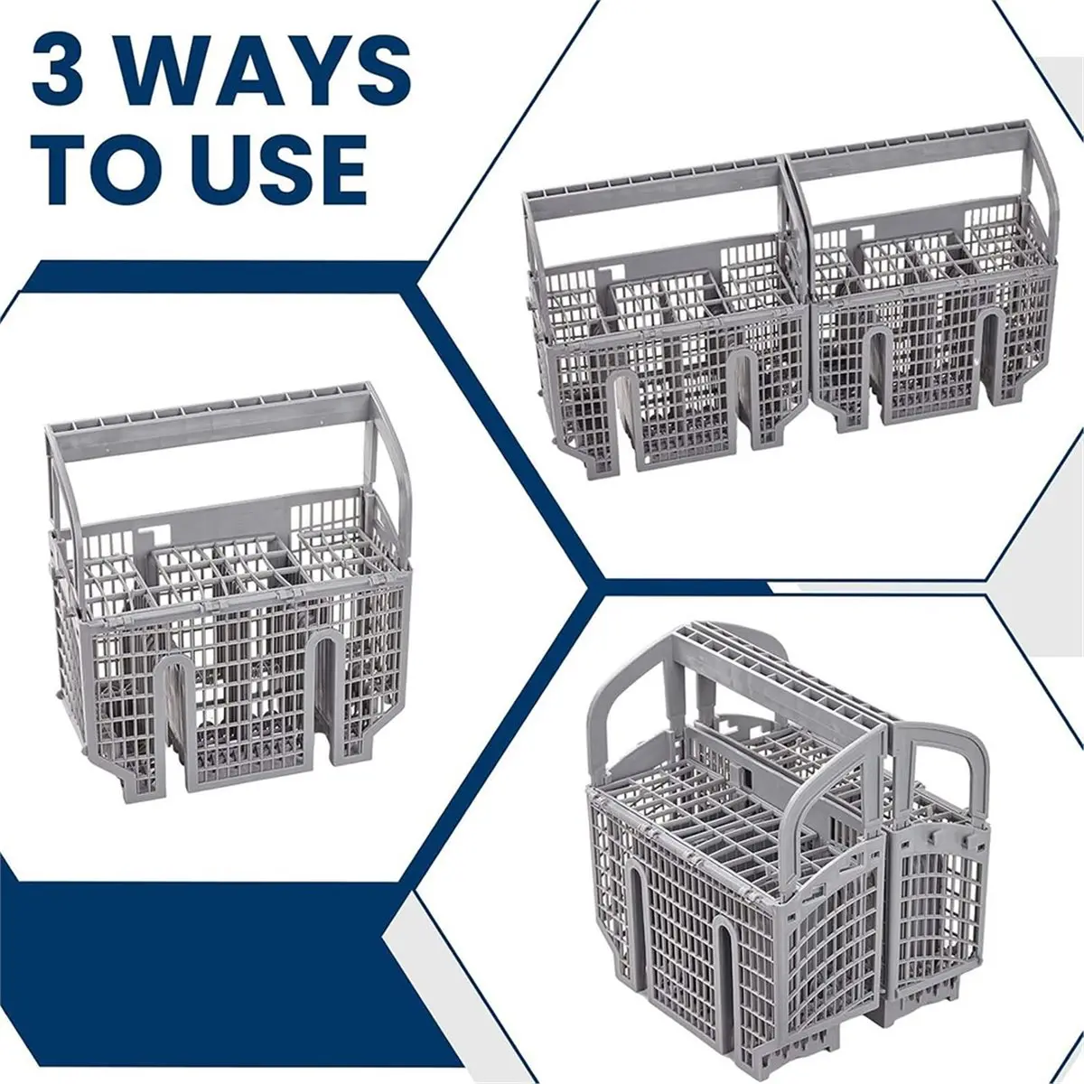For 675794 Basket Silverware Basket Gray Dishwasher Silverware Cutlery Basket 00675794 9001396277