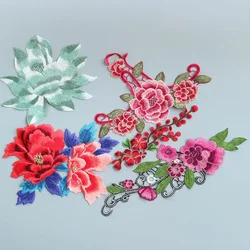 DIY Flower embroidered Patches for Clothing Sew on Embroidery parches ropa  dresses Water soluable floral appliques
